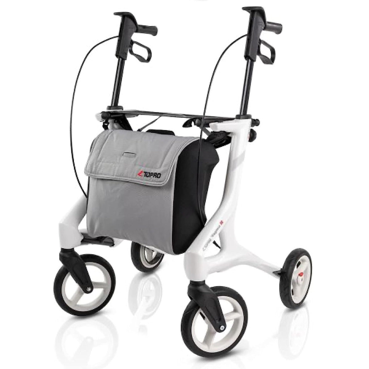 Topro Pegasus Carbon Fibre Rollator only 6.1kg - 7 Year Warranty-White