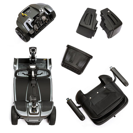 Pride Revo 2.0 Mobility Scooter - Disassembles Easily - Disassembled