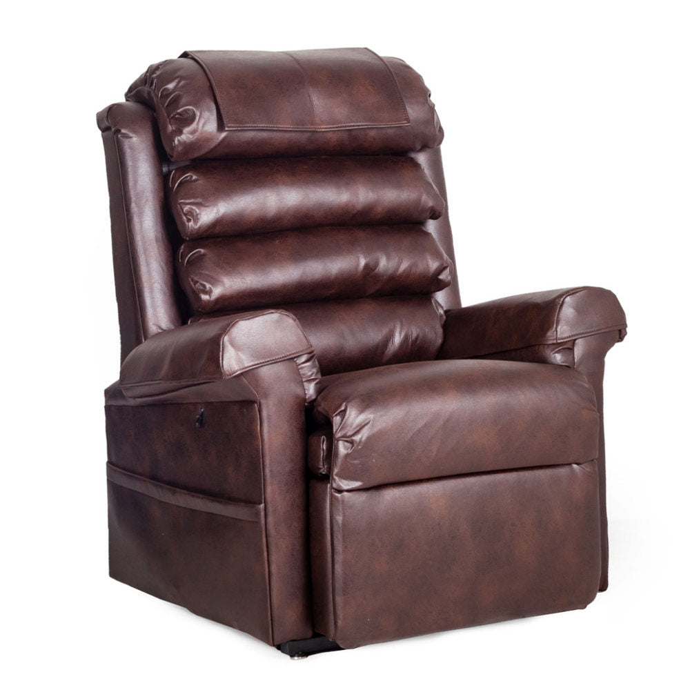 Pride 670 Walnut Dual Motor Rise Recline Chair - 27 stone user weight