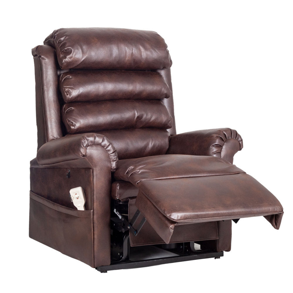 Pride 670 Walnut Dual Motor Rise Recline Chair - 27 stone user weight