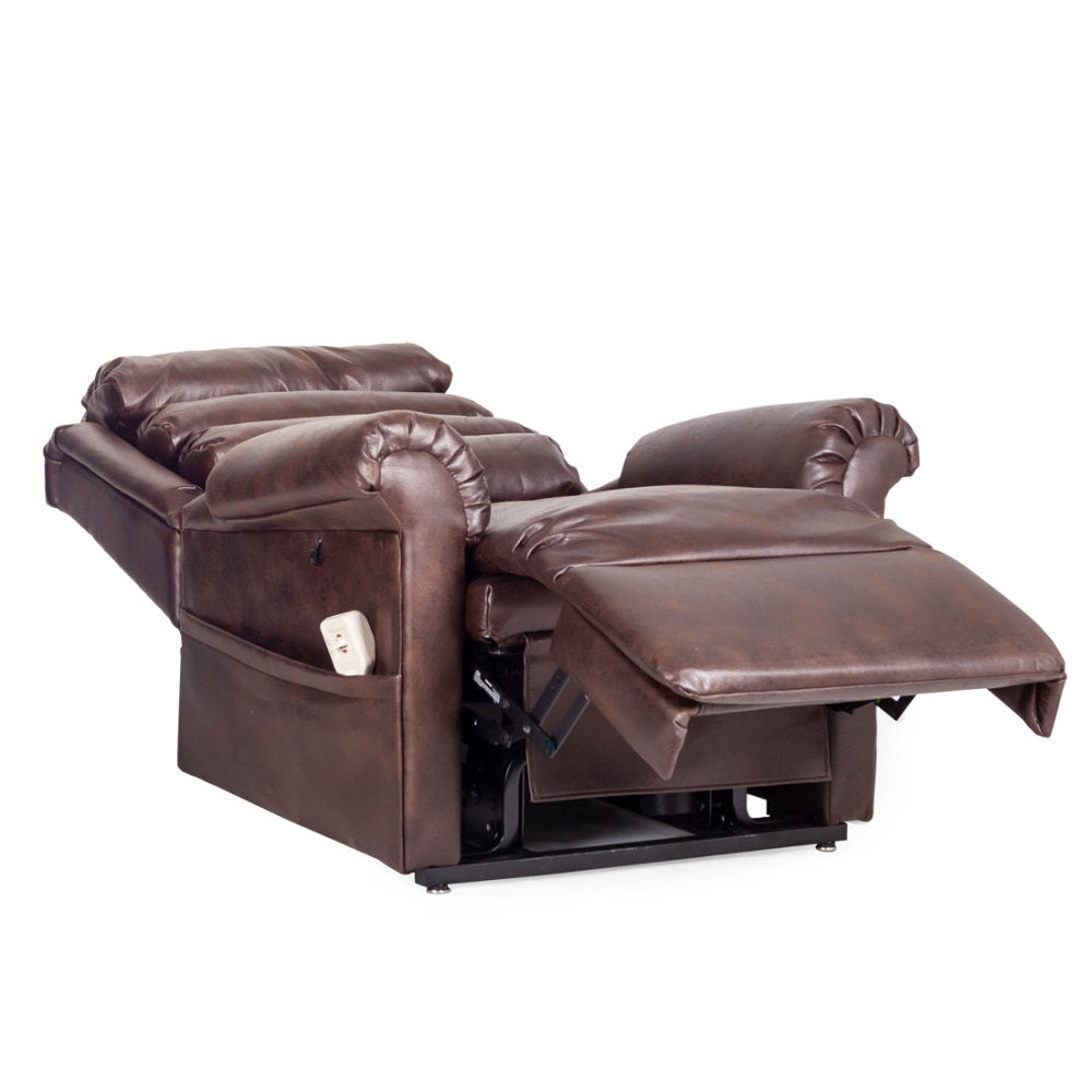 Pride 670 Walnut Dual Motor Rise Recline Chair - 27 stone user weight