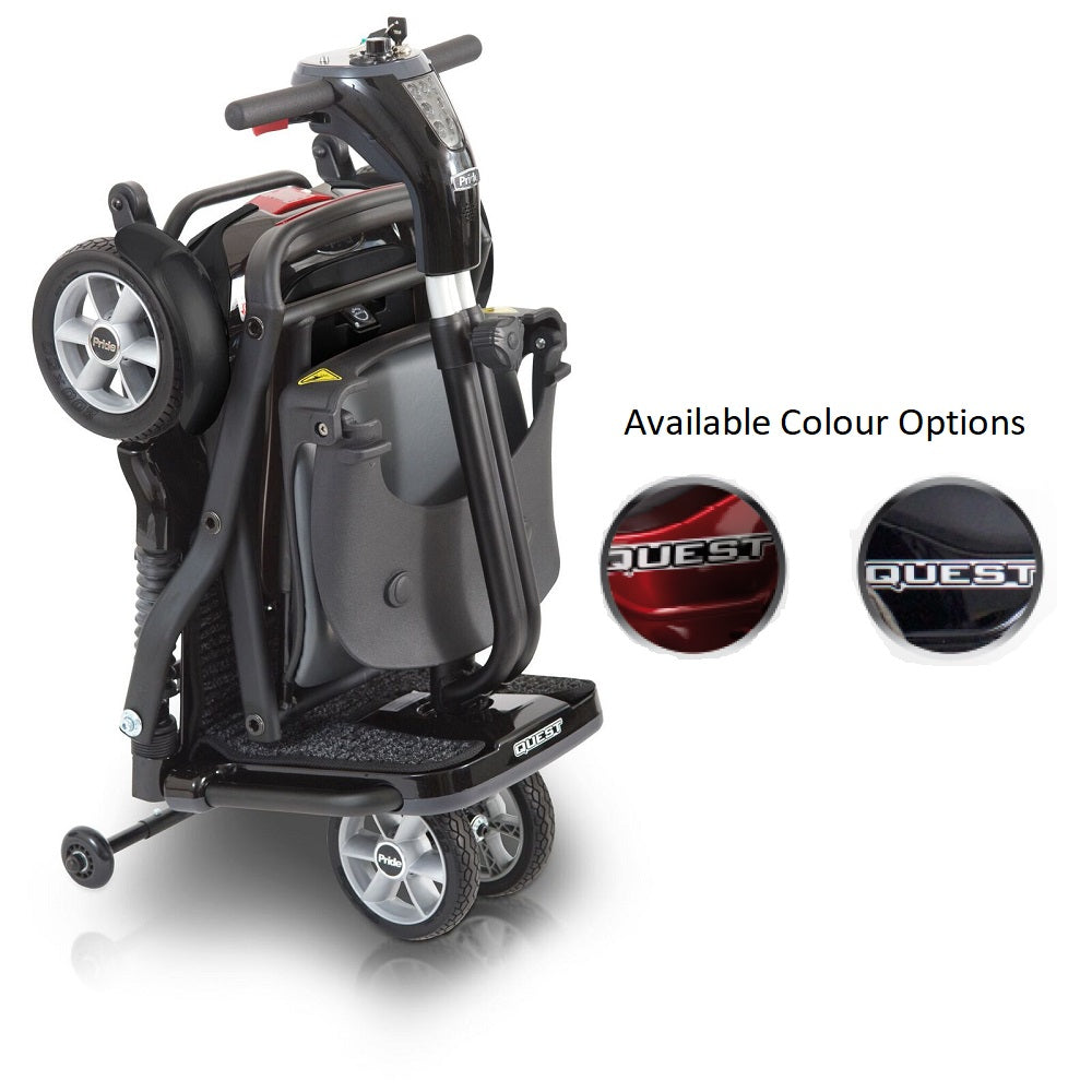Quest Lightweight Folding Mobility Scooter - Folded