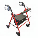 Lightweight rollator walker 4 wheel walking mobility frame 5 Colours - 6kg