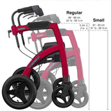 Rollz Motion Performance all terrain 2 in 1 Rollator and Wheelchair