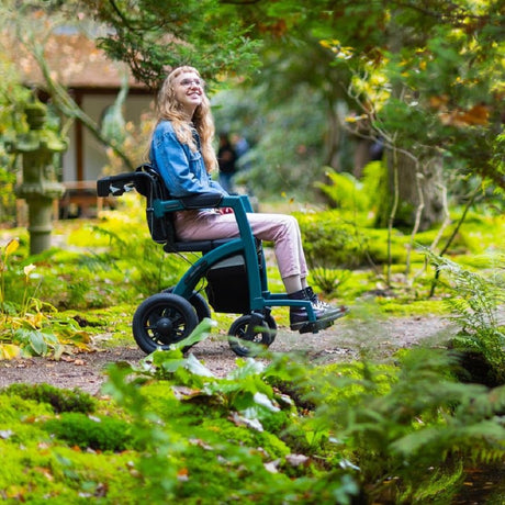 Rollz Motion Performance  all terrain 2 in 1 Rollator and Wheelchair