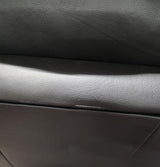Cullingworth Waterfall Backrest Black leather - Ex Demo