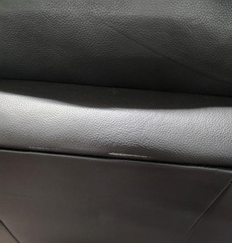 Cullingworth Waterfall Backrest Black leather - Ex Demo