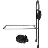Safety bed rail mobility aid adjustable in height