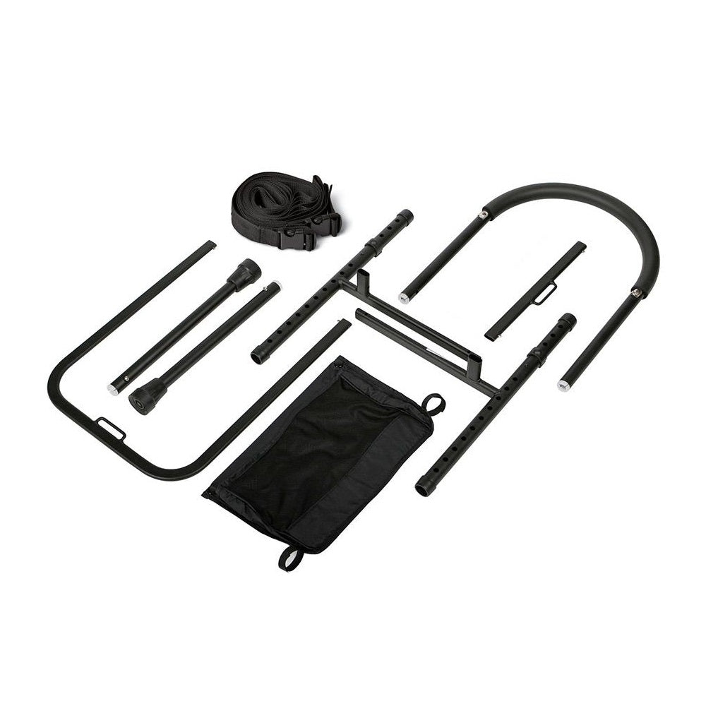 Safety bed rail mobility aid adjustable in height