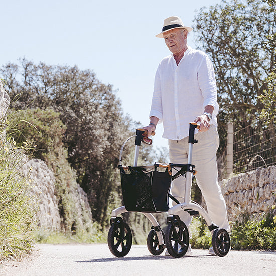  Saljol All Terrain off road Rollator lightweight wheeled walker with seat & bag