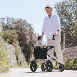  Saljol All Terrain off road Rollator lightweight wheeled walker with seat & bag
