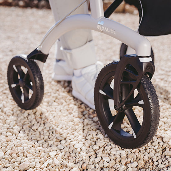  Saljol All Terrain off road Rollator lightweight wheeled walker with seat & bag