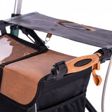  Saljol Carbon fibre Rollator lightweight 4 wheeled walker with seat and bag 5.8kg