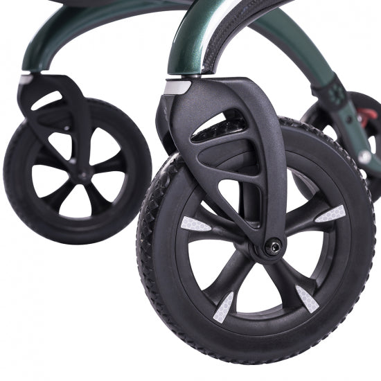  Saljol Carbon fibre Rollator lightweight 4 wheeled walker with seat and bag 5.8kg