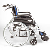 Self propel narrow wheelchair with handbrakes ECSP01-16 - Side View