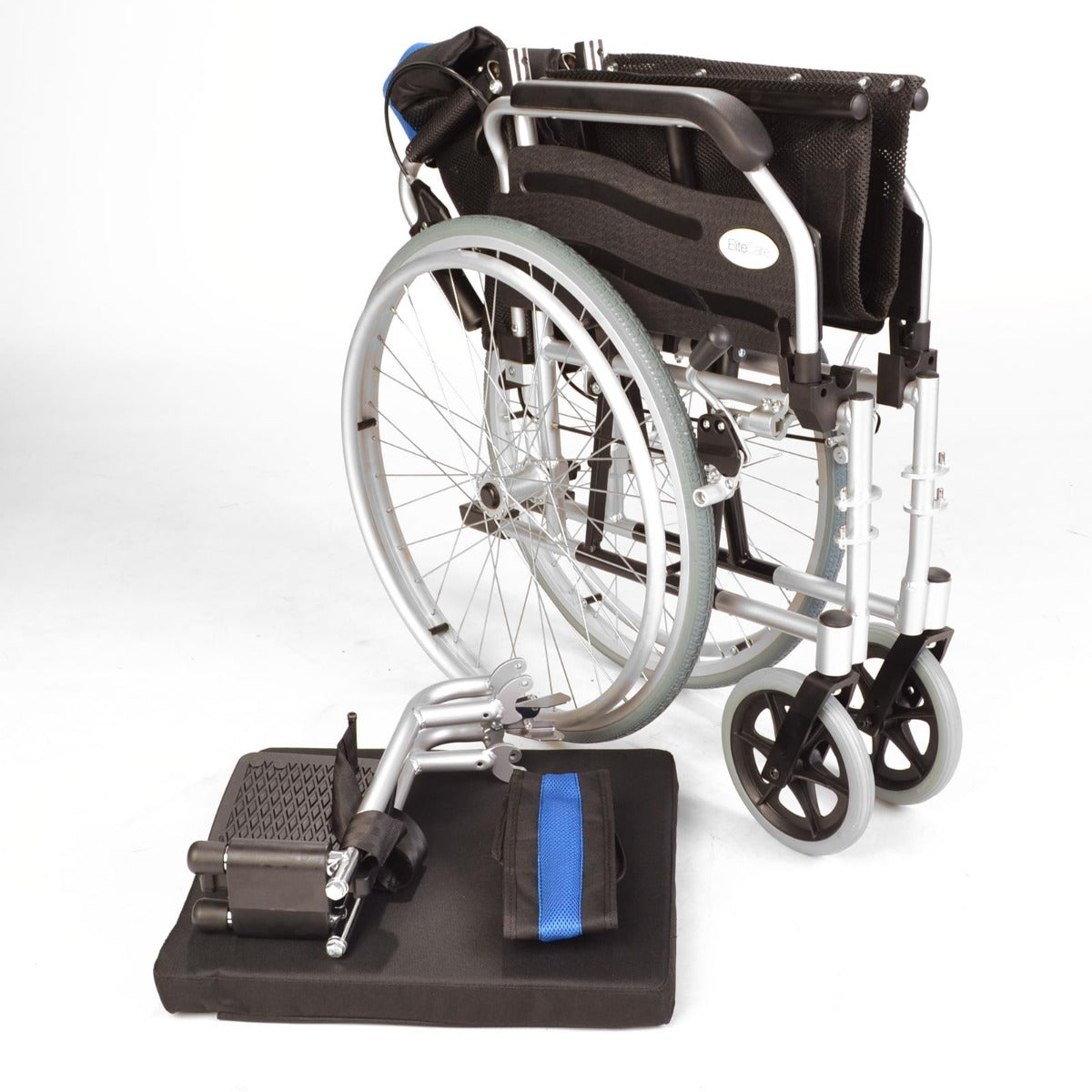 Self propel extra wide wheelchair with 20" seat - Folded