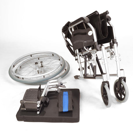 Self propel wheelchair with handbrakes ECSP01-18 - Disassembled
