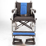Self propel narrow wheelchair with handbrakes ECSP01-16 - Front View