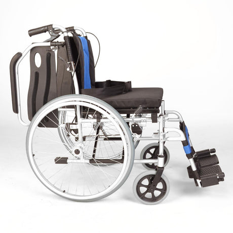 Self propel narrow wheelchair with handbrakes ECSP01-16 - Armrest Up