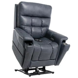 The Ultra 5 Motor High leg Lift Rise Recliner Chair with Heat and Massage-Small-Slate