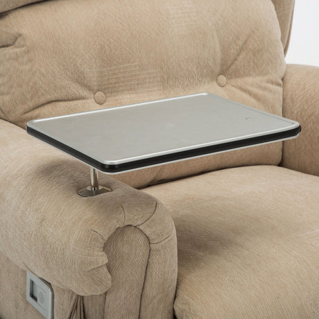 Stanbury dual motor riser recliner chair with table, USB and lamp - Table Top