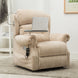 Stanbury dual motor riser recliner chair with table, USB and lamp-Dune