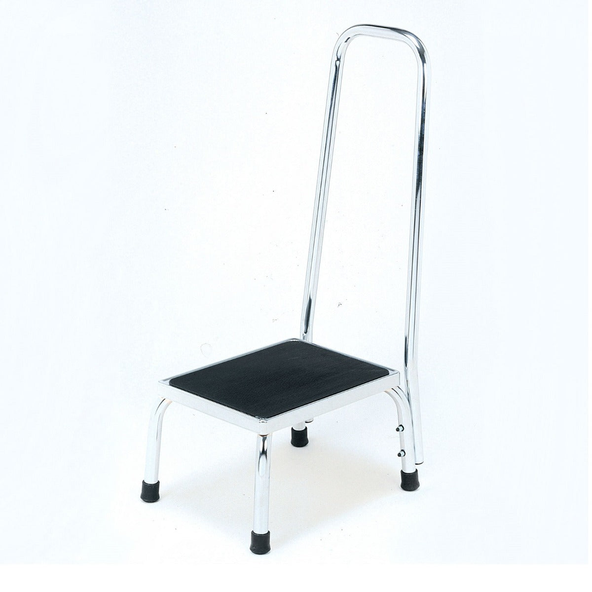Get in and out of the bath safely and easily with an adjustable height bath step with handrail.
