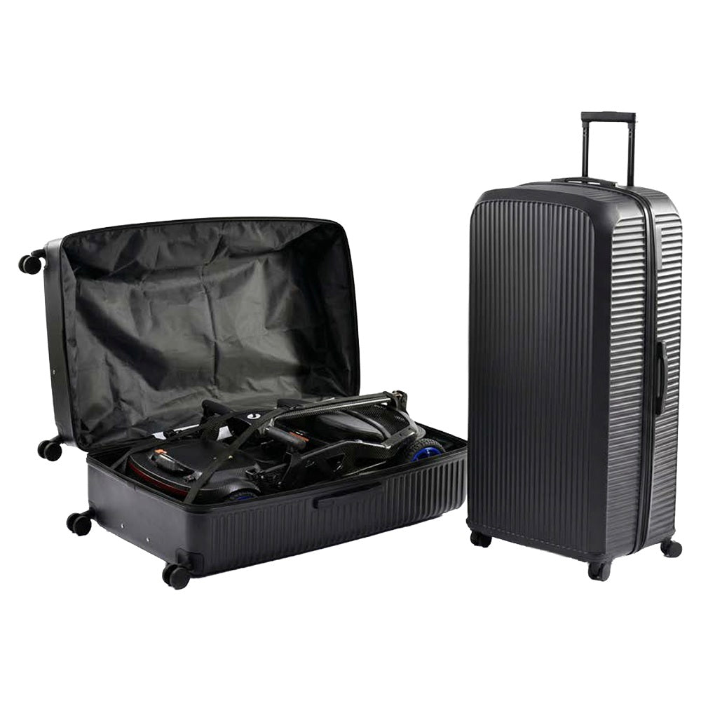 Sterling S50 Carbon Fibre Ultralight Travel Mobility Scooter and travel case