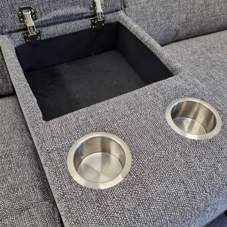 Thornton 2 Seater Dual Motor Riser Recliner Sofa with Centre Console