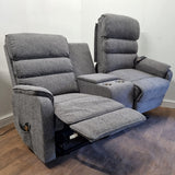 Thornton 2 Seater Dual Motor Riser Recliner Sofa with Centre Console - Ex Demo