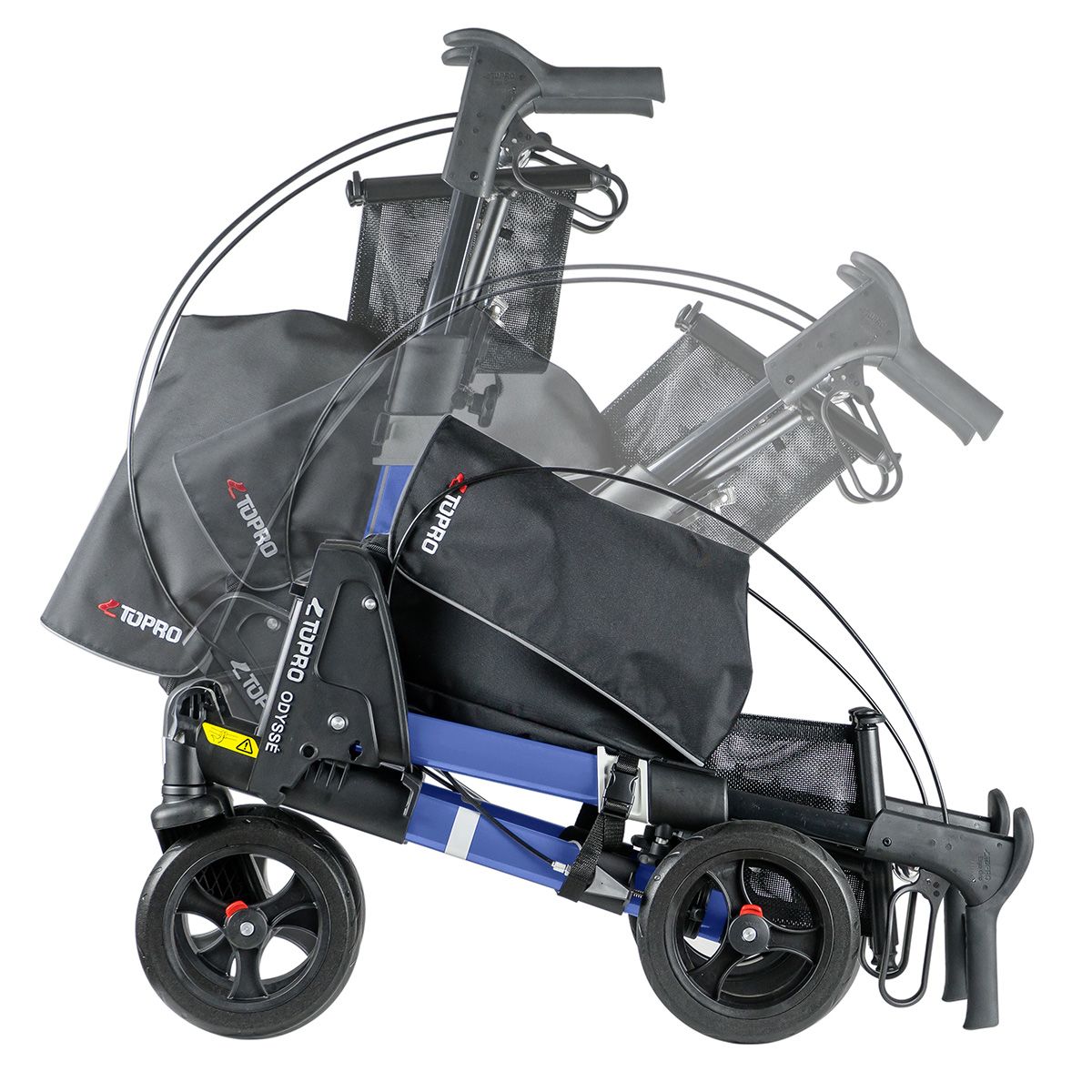  Topro Odysse Rollator 2 way easy folding - 7 Year Warranty