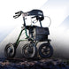 rollator with 'Drive' branding on a blurred natural background
