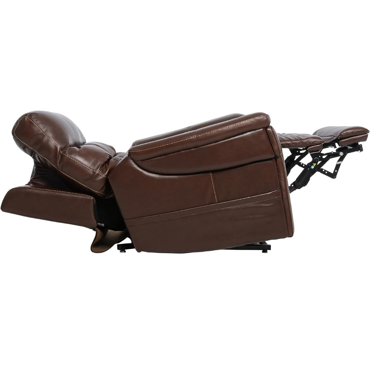 The Leather Ultra 5 Motor High leg Lift Rise Recliner Chair with Heat and Massage