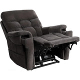 The Fabric Ultra 5 Motor High leg Lift Rise Recliner Chair with Heat and Massage