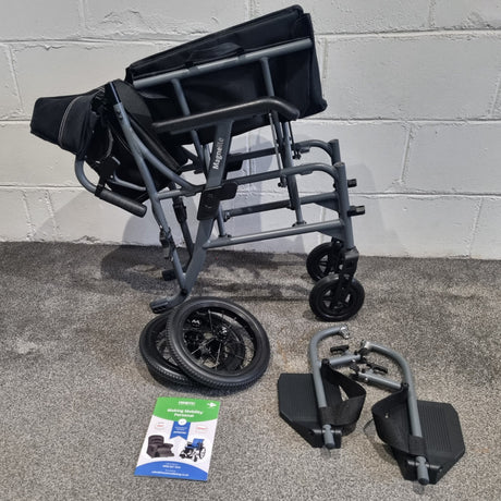 Magnelite Ultra Lightweight Magnesium Alloy Folding Transit Wheelchair - Only 9.5kg