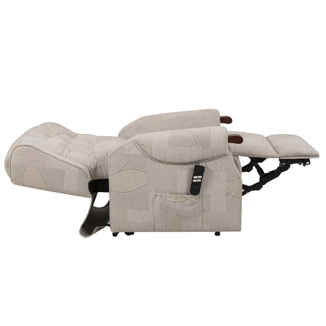 Waterproof Wheelchair Cozy with fleece lining - Fully reclined - Side Veiw