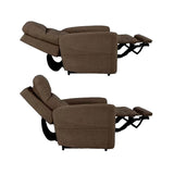 Westminster Rise Recliner Chair powered headrest and lumbar - Dark - Side View