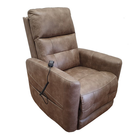 Westminster Leather Rise Recliner Chair powered headrest and lumbar