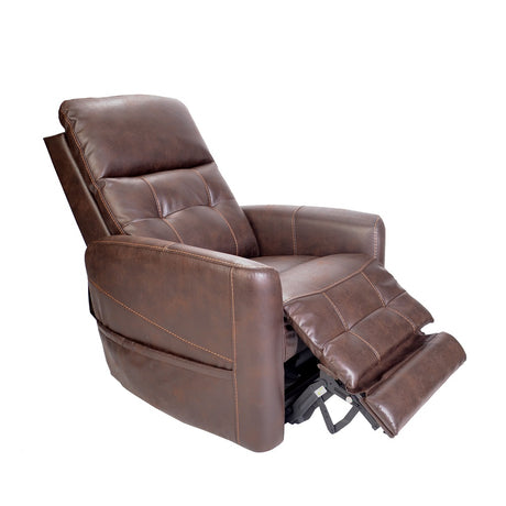 Westminster Leather Rise Recliner Chair powered headrest and lumbar - Semi Reclined