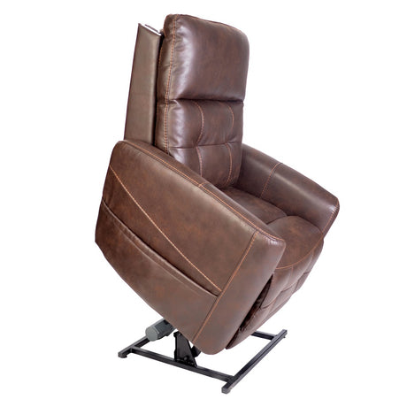 Westminster Leather Rise Recliner Chair powered headrest and lumbar - Risen
