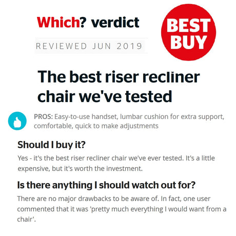 Cullingworth Grande Riser Recliner Chair with Powered Headrest and Lumbar