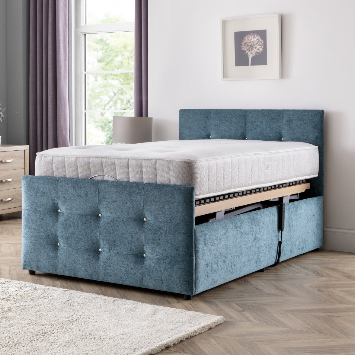 Wilsden Electric Adjustable Bed High Low Vertical Lift