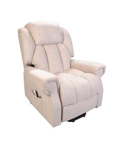 Hainworth Riser Recliner Chair with Heat and Massage - Beige