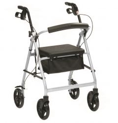 Lightweight Rollator with Seat and Bag