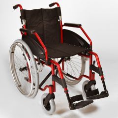 Lightweight Self Propel Wheelchair Red
