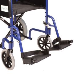 Replacement blue footrest for ECTR01 ECTR04 ECTR05 Elite Care wheelchairs