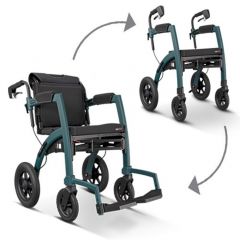 Rollz Motion Performance  all terrain 2 in 1 Rollator and Wheelchair