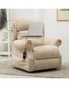 Stanbury dual motor riser recliner chair with table, USB and lamp