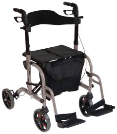 2 in 1 Rollator Wheelchair 