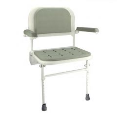 Wall Mounted Shower Seat with padded arms